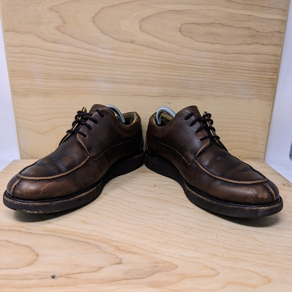 SAMUEL HUBBARD FOUNDER Oxford Shoes Sz 12 W Leather Vibram Soles M2100-041 Brown - Picture 4 of 7